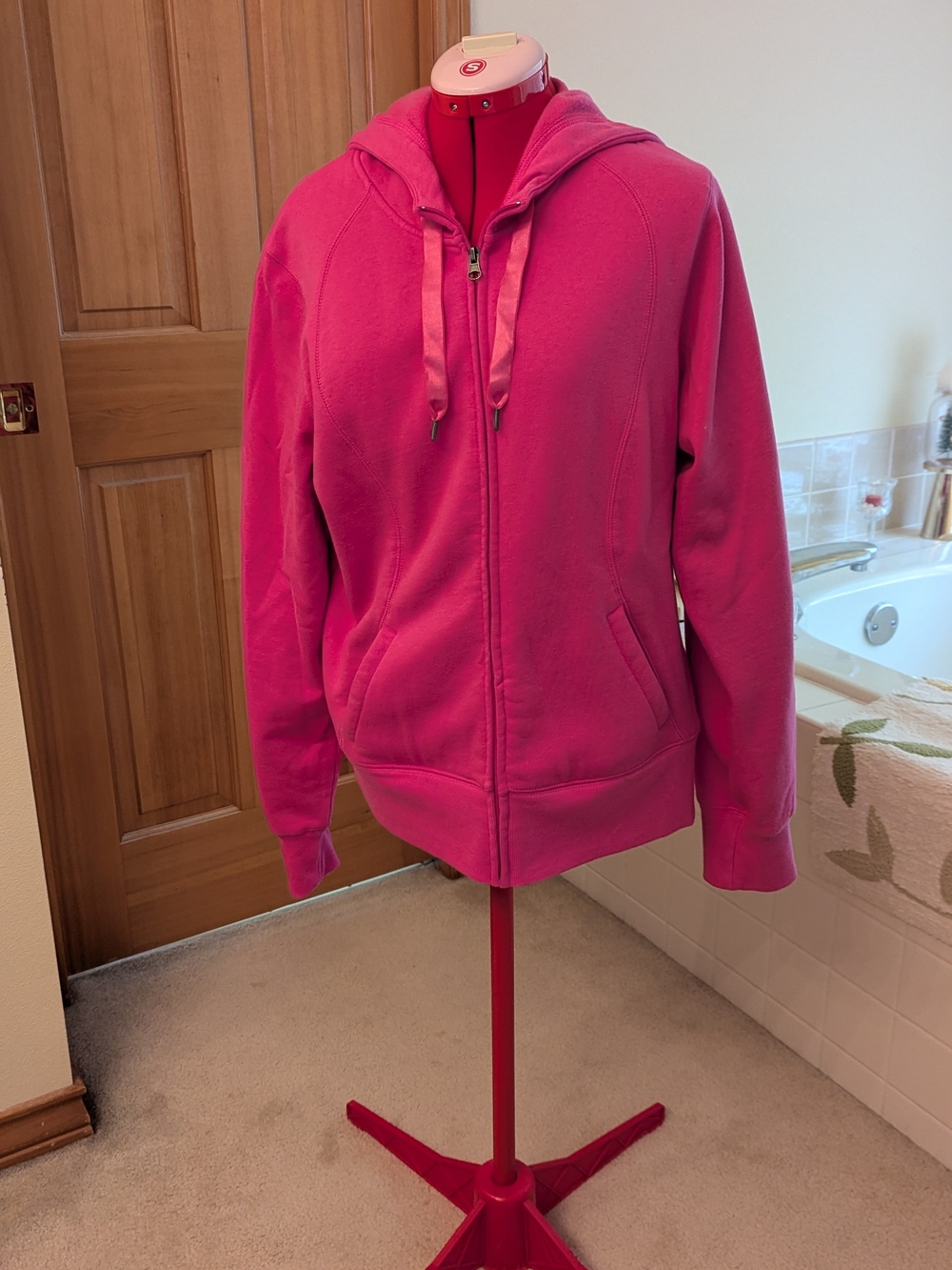 Champion Fuchsia Full-Zip Hooded Utility Jacket